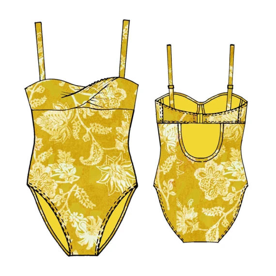 Batik Badeanzug – Bild 4