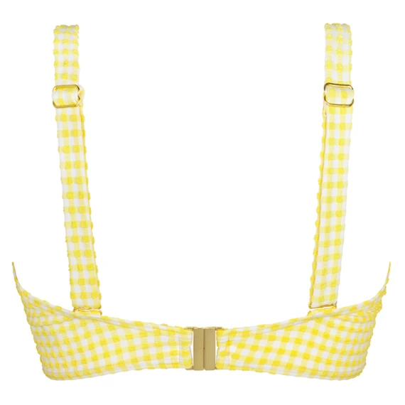 Checky Vorgeformtes Balconette Bikini Oberteil – Bild 2