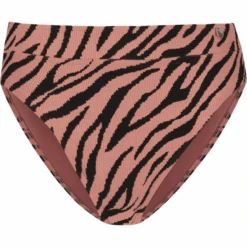 Rose Zebra High Waist Bikini Hose