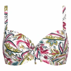 Wajang Floral Vorgeformtes Bikini Oberteil