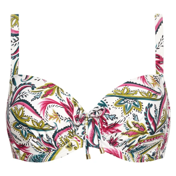 Wajang Floral Vorgeformtes Bikini Oberteil